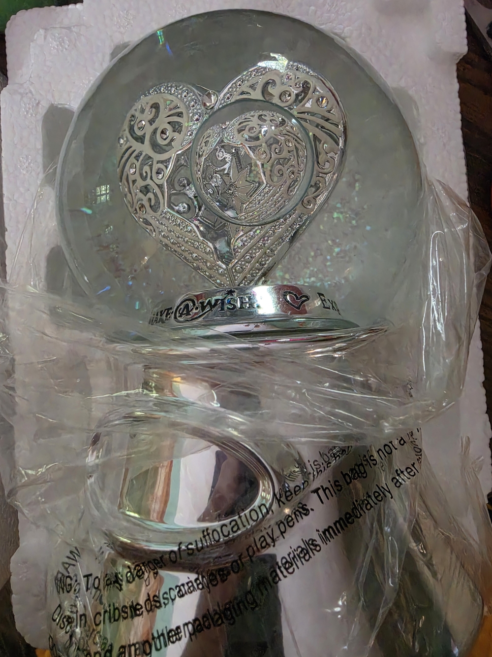New Things Remembered "Say It With Love" Heart Musical Snow Globe